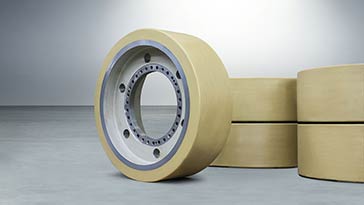 wheel and castor in polyurethane elastomer product